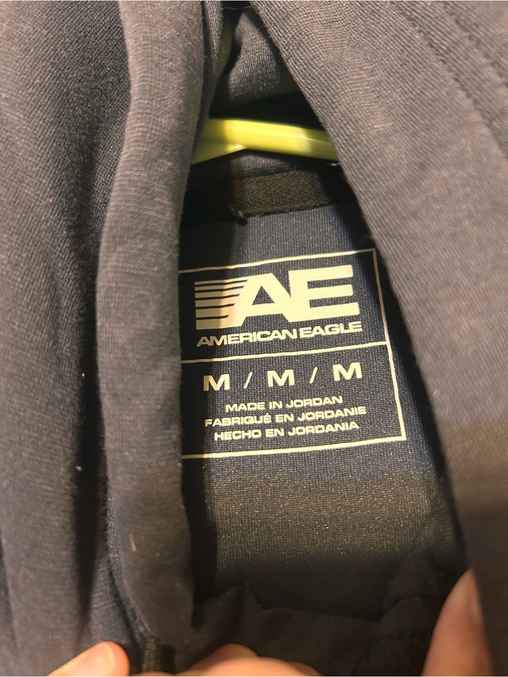 American Eagle Outfitters Navy Graphic Crewneck Hoodie - Picture 3 of 3